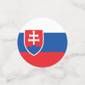 スロバキア国旗 コンフェッティ (スモール正面)