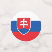 スロバキア国旗 コンフェッティ (スモール正面)