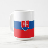 スロバキア国旗 コーヒーマグカップ (正面左)