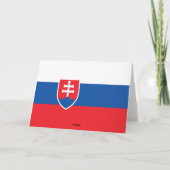 スロバキア国旗 サンキューカード (裏面)