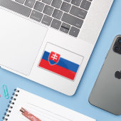 スロバキア国旗 シール (ノートパソコンとiPhone)