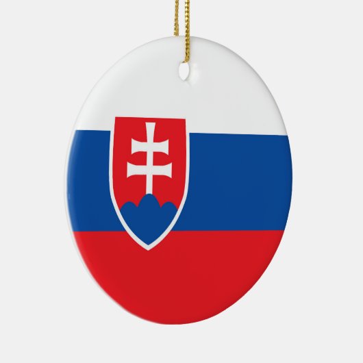 スロバキア国旗 セラミックオーナメント (右)