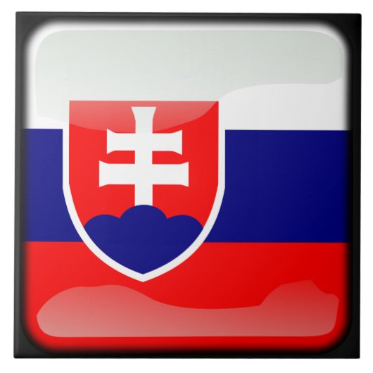スロバキア国旗 タイル (正面)
