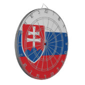 スロバキア国旗 ダーツボード (正面左)