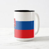 スロバキア国旗 ツートーンマグカップ (正面右)