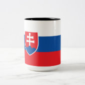 スロバキア国旗 ツートーンマグカップ (中央)