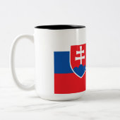 スロバキア国旗 ツートーンマグカップ (左)