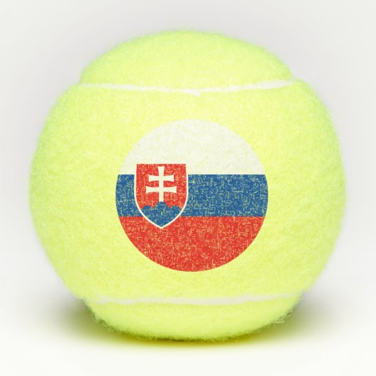 スロバキア国旗 テニスボール (正面)