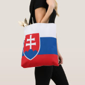 スロバキア国旗 トートバッグ (クローズアップ)