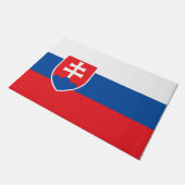 スロバキア国旗 ドアマット (アングル)