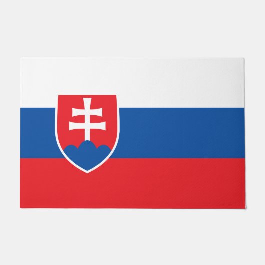 スロバキア国旗 ドアマット (正面)