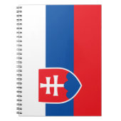 スロバキア国旗 ノートブック (正面)