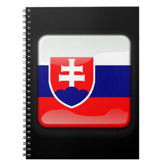 スロバキア国旗 ノートブック (正面)