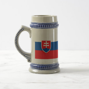 スロバキア国旗 ビールジョッキ