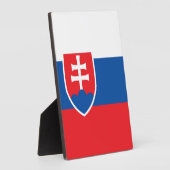 スロバキア国旗 フォトプラーク (側面)
