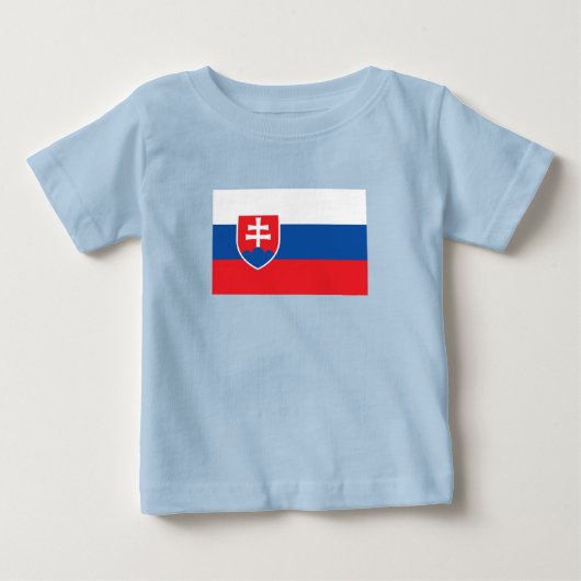 スロバキア国旗 ベビーTシャツ (正面)