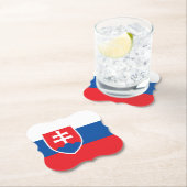 スロバキア国旗 ペーパーコースター (インサイチュ)