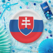 スロバキア国旗 ペーパープレート (パーティー)