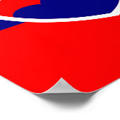 スロバキア国旗 ポスター (角)