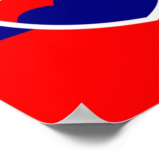 スロバキア国旗 ポスター (角)