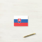 スロバキア国旗 ポストイット (デスク上)