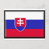 スロバキア国旗 ポストカード (正面)