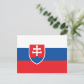 スロバキア国旗 ポストカード (スタンド正面)