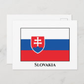 スロバキア国旗 ポストカード (正面/裏面)