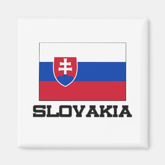 スロバキア国旗 マグネット (正面)