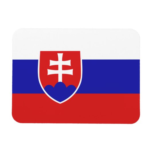 スロバキア国旗 マグネット (横)