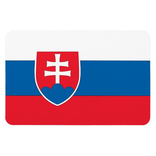 スロバキア国旗 マグネット (横)