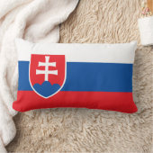スロバキア国旗 ランバークッション (ブランケット)
