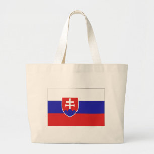 スロバキア国旗 ラージトートバッグ