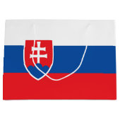 スロバキア国旗 ラージペーパーバッグ (正面)