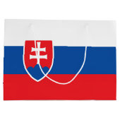 スロバキア国旗 ラージペーパーバッグ (裏面)