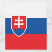 スロバキア国旗 ワインラベル (シングルラベル)