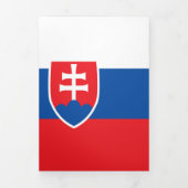 スロバキア国旗 三つ折りカード (カバー)