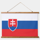 スロバキア国旗 吊り下げ型タペストリー (正面)