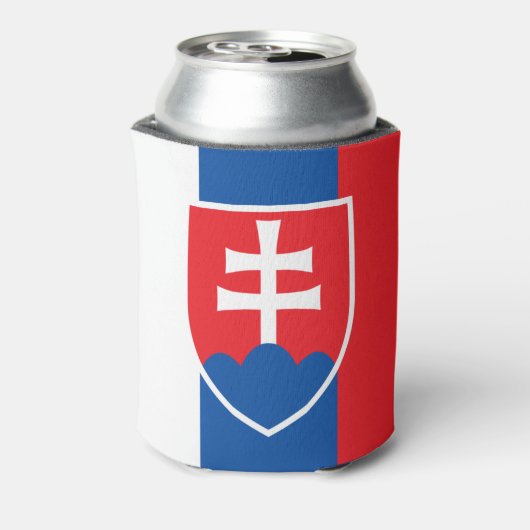 スロバキア国旗（垂直変種） 缶クーラー (缶裏面)