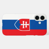 スロバキア国旗（垂直変種） Case-Mate iPhoneケース (裏面 (横))