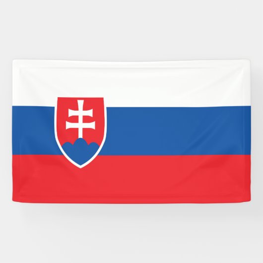 スロバキア国旗 横断幕 (横)