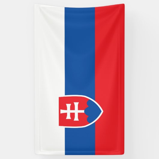 スロバキア国旗 横断幕 (縦)