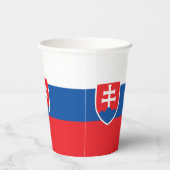 スロバキア国旗 紙コップ (右)