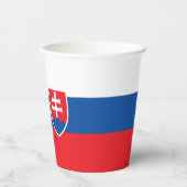 スロバキア国旗 紙コップ (正面)
