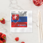 スロバキア国旗 縁ありカクテルナプキン (インサイチュ)