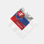 スロバキア国旗 縁ありカクテルナプキン (角)