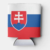 スロバキア国旗 缶クーラー (正面)