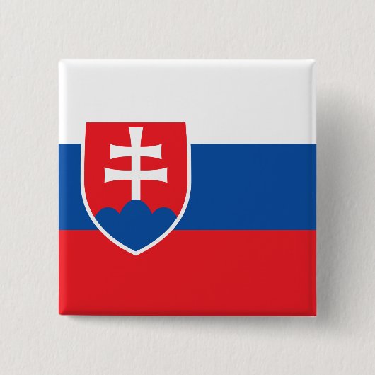 スロバキア国旗 缶バッジ (正面)