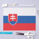 スロバキア国旗 薄葉紙 (クラフト)