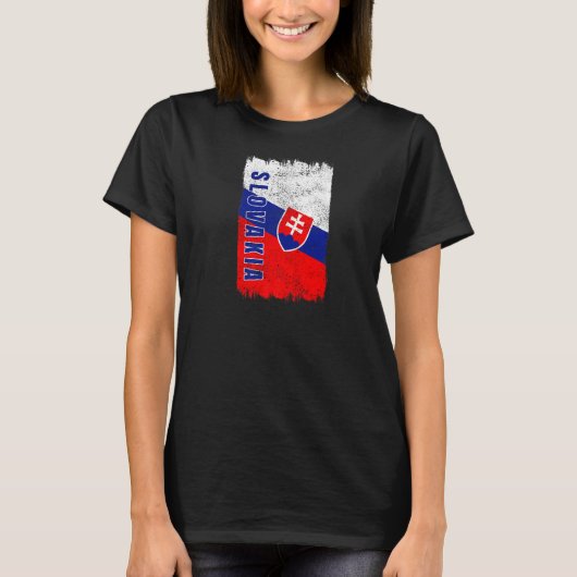 スロバキア国旗Slovesco Bratilava Premium Tシャツ (正面)